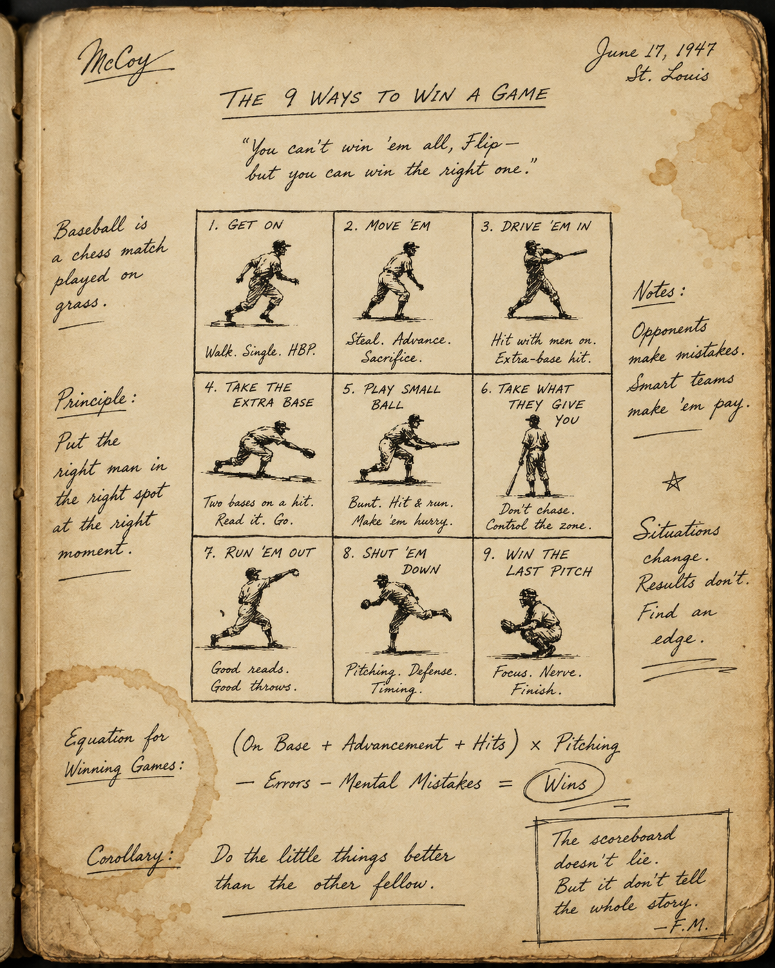 From the notebook of Flip McCoy: The 9 Ways to Win a Game